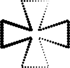 Star shape halftone dots