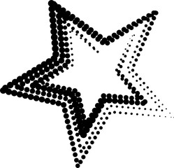 Star shape halftone dots