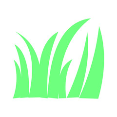 Green grass flat vector element