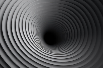 black and white metaverse spiral tunnel portal background 