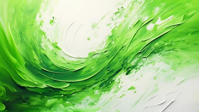 Splashes of green create a sense of growth and renewal, illustrating the evolving and everchanging nature of romantic love.