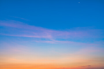 Beautiful colorful sky scene background.