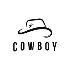 cowboy hat logo design idea