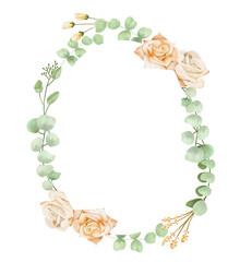 Watercolor Green and White floral clipart, Greenery flowers clipart, Hand painted White rose bouquet png for Invitation,Card,Wedding,engangement, etc.