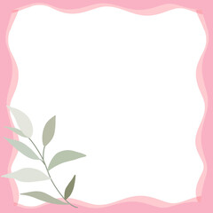 Fototapeta na wymiar Valentine pink frame