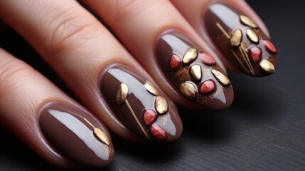Manicure for Valentine's Day