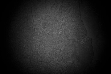 Old wall texture cement dark black gray background abstract grey color design are light with white gradient background.