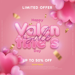 vector happy valentines day greeting cards with square art templates