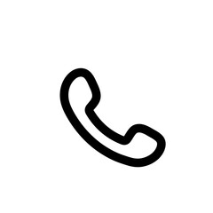 Obraz premium CALL ICON BLACK PNG