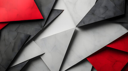 Grey red black white paper texture flat solid minimalist geometric pattern abstract background wallpaper - obrazy, fototapety, plakaty