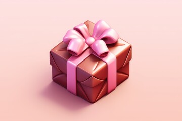 Obraz premium Happy Valentine's Day Three-dimensional chocolate cake gift set For lovers and important people generative by ai