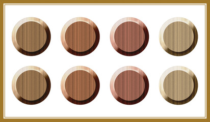 Naklejka premium ボタンセット85