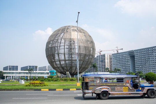 SM Mall of Asia planet earth steel structure monument in Manila