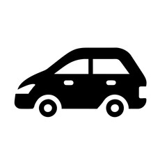 Hybrid car vektor icon illustation