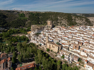 Naklejka premium Castillo de Alcala del Jucar en Albacete