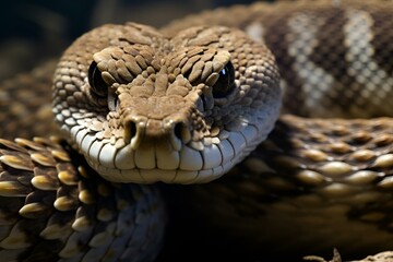 Obraz premium a snake is laying on a bed in a zoo habitat