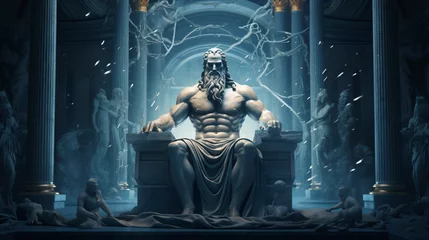 Foto op Plexiglas Statue of Zeus © Cybonix