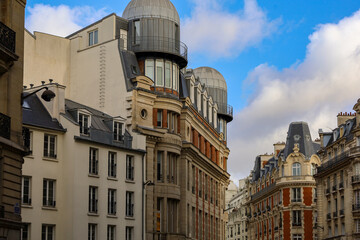 Fototapeta premium real estate , haussmannian architecture in Paris Srobonne univerity