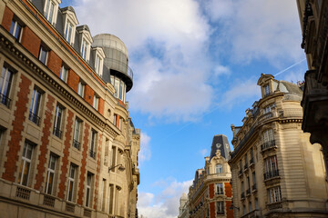 Fototapeta premium real estate , haussmannian architecture in Paris Srobonne univerity