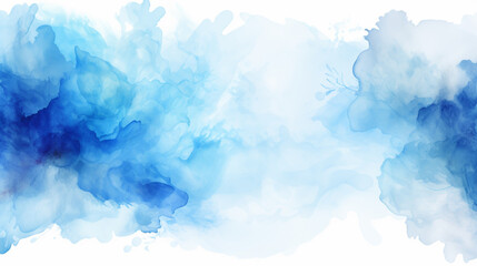 Fototapeta premium Hand painted watercolor sky and clouds, abstract watercolor background, illustration