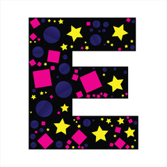 E letter logo , abstract  E letter , abstract pattren