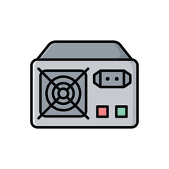 powersupply icon vector design template simple and clean