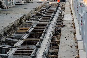 Formwork is molds into which concrete or similar materials are either precast or cast-in-place.