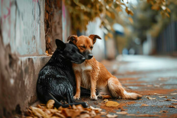 Dog friendship, generative ai