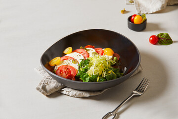 Various foods presented appetizingly on the table