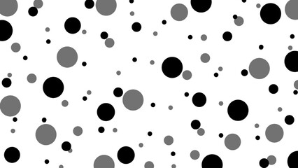 Seamless pattern with black dots