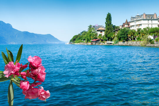 View at beautiful Montreux, Switzerland