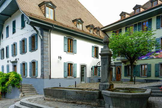 Old town of Montreux, Switzerland