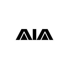 AIA logo. AIA set , A I A design. White AIA letter. AIA, A I A letter logo design. Initial letter AIA letter logo set, linked circle uppercase monogram logo. A I A letter logo vector design.	
