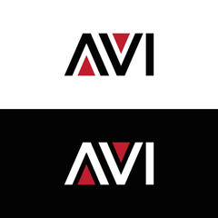 AVI logo. AVI set , A V I design. White AVI letter. AVI, A V I letter logo design. Initial letter AVI letter logo set, linked circle uppercase monogram logo. A V I letter logo vector design.	
