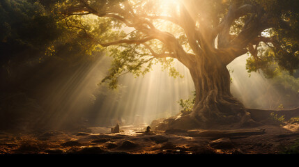Sunlight through the tree
