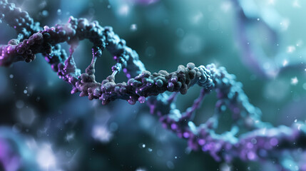 DNA molecule. Biology and biochemistry. Genetics and biotechnology. Medical research, human cell structure. 