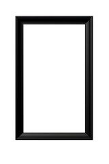 modern black frame isolated on transparent background
