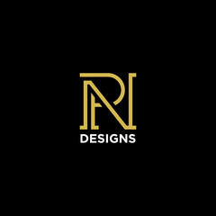 letter pn or np luxury monogram logo design inspiration - obrazy, fototapety, plakaty