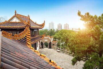 Tianxin Pavilion is an old Chinese pavilion located on the ancient city wall of Changsha, Hunan. 
