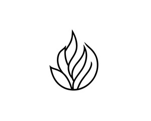 fire leaf logo