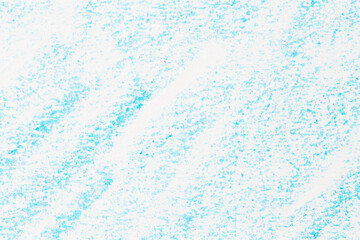 Wax crayon hand drawing blue background