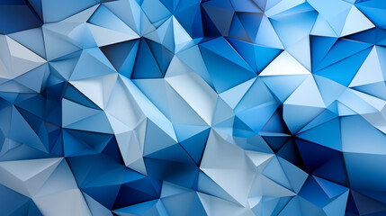 Obraz premium Geometric shapes on abstract blue background