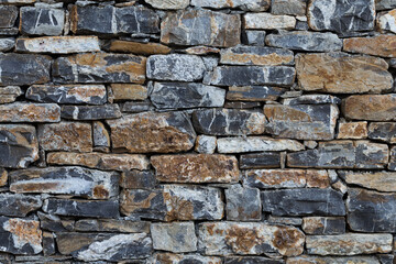 wall of stones as a texture