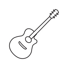 guitar icon vector template