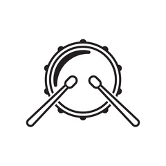 drum icon vector template