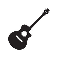 guitar icon vector template