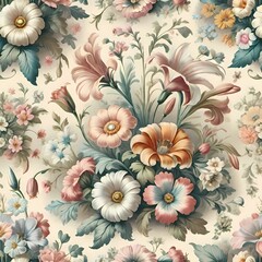 floral pattern, floral background,  pattern with flowers