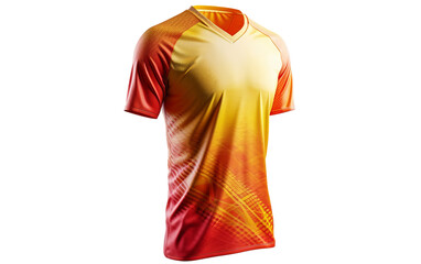 Realistic 8K Volleyball Jersey On Transparent Background.