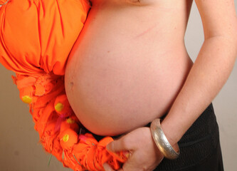 pregnant woman with baby bump
