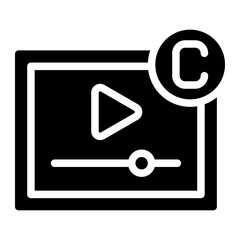 movie copyright glyph